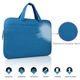 Portable Oxford Cloth Laptop Bag for 12 Devices - Multiple Pockets - Pink