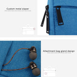 Portable Oxford Cloth Laptop Bag for 12 Devices - Multiple Pockets - Pink