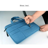 Portable Oxford Cloth Laptop Bag for 12 Devices - Multiple Pockets - Pink