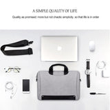 Waterproof Oxford Cloth Laptop Bag with Concealed Handle & Luggage Tie Rod - Pink