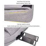 Waterproof Oxford Cloth Laptop Bag with Concealed Handle & Luggage Tie Rod - Pink