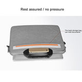 Stylish Zipper Laptop Bag with Shoulder Strap - Durable & Breathable - Dark Gray