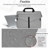 Stylish Zipper Laptop Bag with Shoulder Strap - Durable & Breathable - Dark Gray