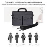 Stylish Zipper Laptop Bag with Shoulder Strap - Durable & Breathable - Dark Gray