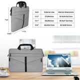 Stylish Zipper Laptop Bag with Shoulder Strap - Durable & Breathable - Dark Gray