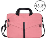 Stylish Zipper Laptop Bag with Shoulder Strap - Durable & Breathable - Dark Gray