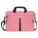 Stylish Zipper Laptop Bag with Shoulder Strap - Durable & Breathable - Dark Gray