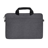Stylish Zipper Laptop Bag with Shoulder Strap - Durable & Breathable - Dark Gray