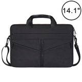 Stylish Zipper Laptop Bag with Shoulder Strap - Durable & Breathable - Dark Gray