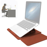 Universal Waterproof Laptop Bag Set With Handle Stand Pen Holder Winders Mouse & Charger Bags - Rose Gold