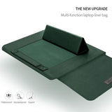 Universal Waterproof Laptop Bag Set With Handle Stand Pen Holder Winders Mouse & Charger Bags - Rose Gold