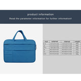 Portable Oxford Cloth Laptop Bag for 12 Devices - Multiple Pockets - Grey