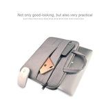 Portable Oxford Cloth Laptop Bag for 12 Devices - Multiple Pockets - Grey