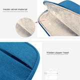 Portable Oxford Cloth Laptop Bag for 12 Devices - Multiple Pockets - Grey