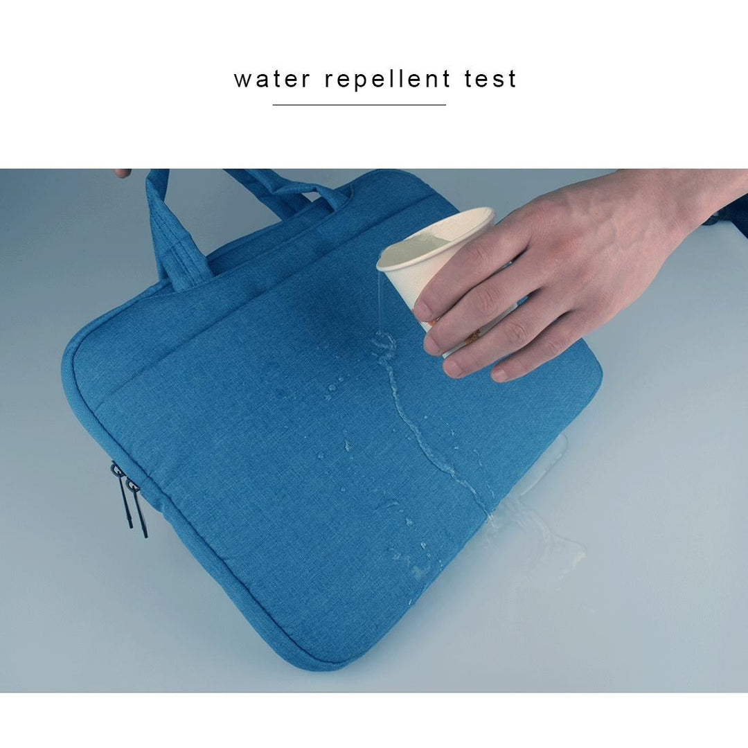 Portable Oxford Cloth Laptop Bag for 12 Devices - Multiple Pockets - Grey