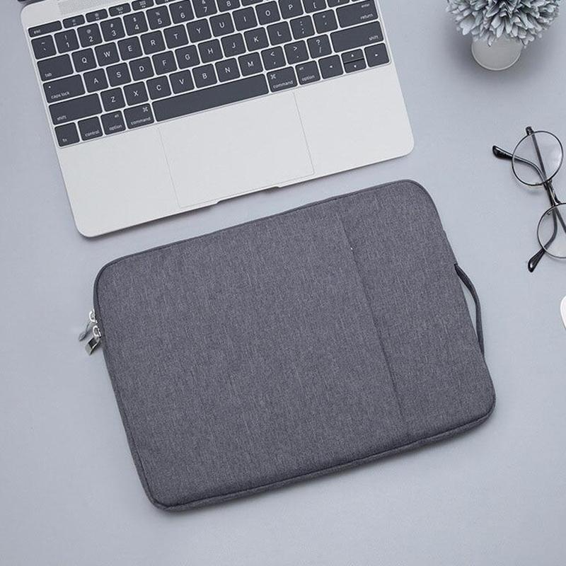 Universal Denim Laptop Bag for 13.3 Notebooks - Fits Macbook Air / Pro - Portable & Stylish - 35.5x26.5x2cm - Grey