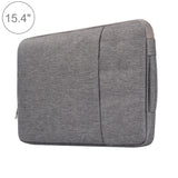 Universal Denim Laptop Bag for 15.4 Inch Notebooks - Fits Macbook Air / Pro - Portable & Stylish - 39.2x28.5x2cm - Grey