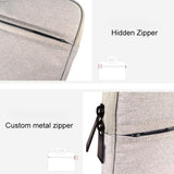 Lightweight Laptop Bag with Durable Zipper for Macbook Samsung Sony Dell Alienware Chuwi Asus Hp - Grey