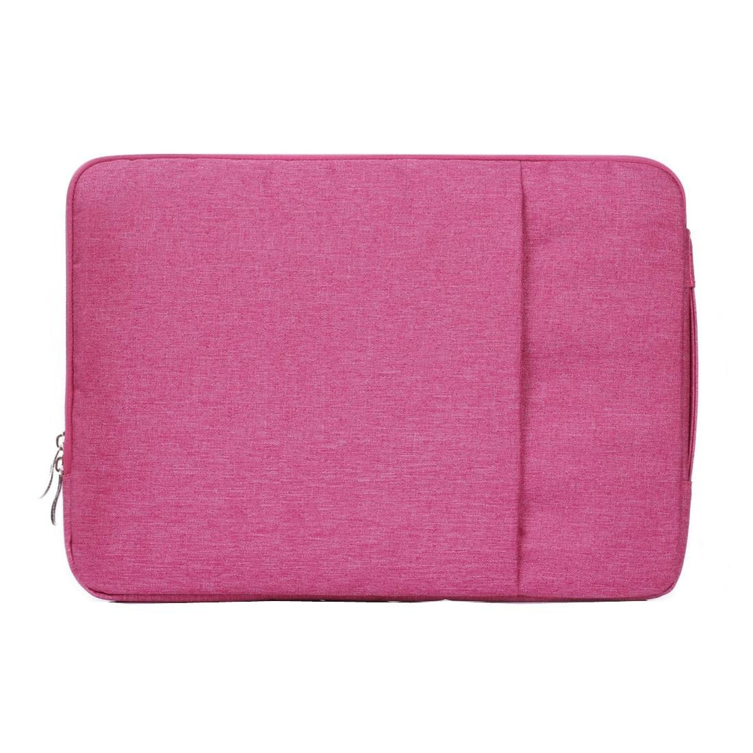 Universal Denim Laptop Bag for 15.4 Inch Notebooks - Fits Macbook Air / Pro - Portable & Stylish - 39.2x28.5x2cm - Magenta