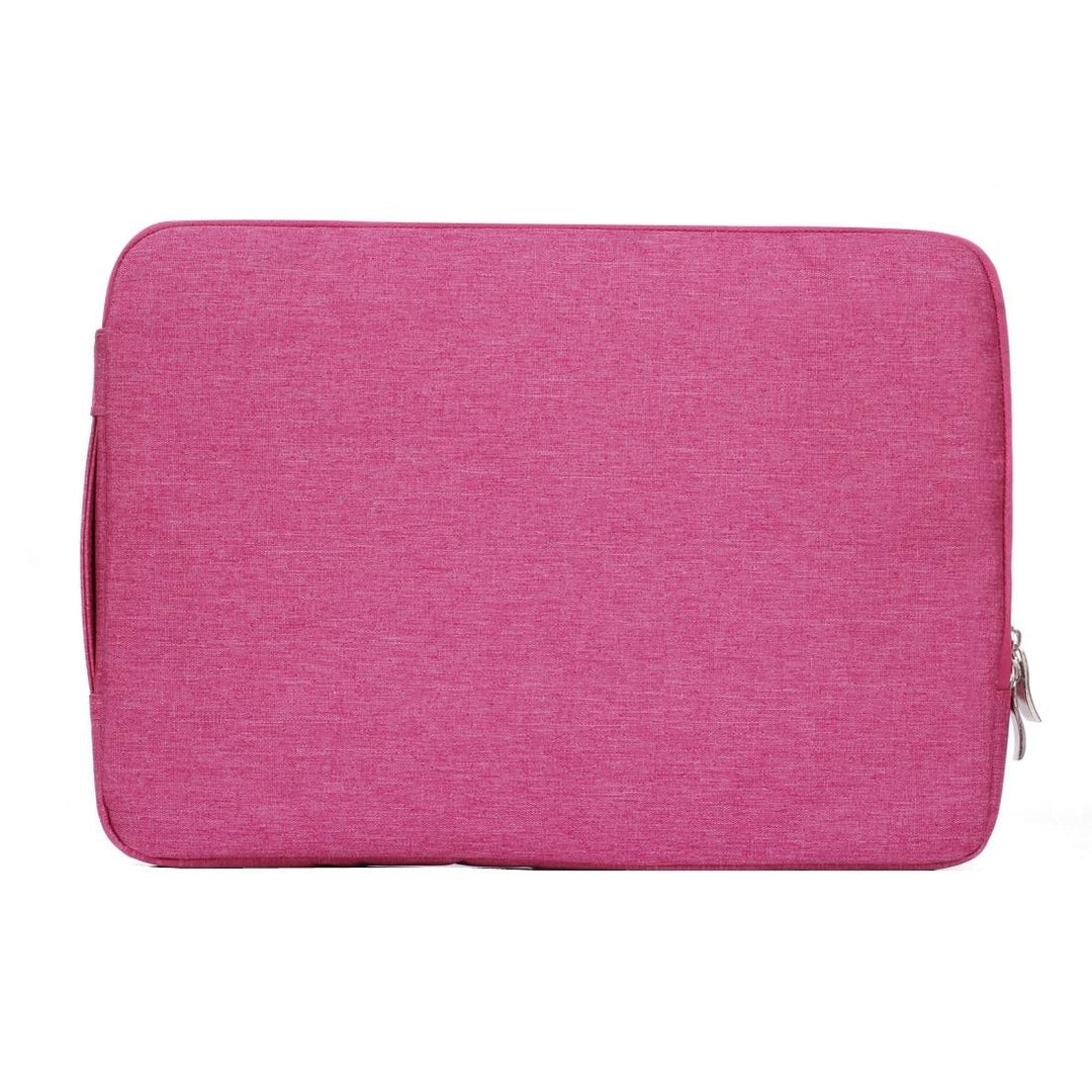 Universal Denim Laptop Bag for 15.4 Inch Notebooks - Fits Macbook Air / Pro - Portable & Stylish - 39.2x28.5x2cm - Magenta