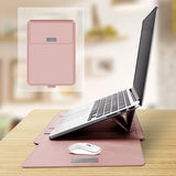 Universal Waterproof Laptop Bag Set With Handle Stand Pen Holder Winders Mouse & Charger Bags - Red