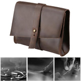 Universal Leather Laptop Bag with Cable Winder for 11.6 Devices - Wine Red