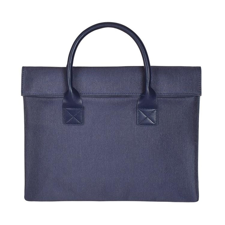 Universal 15.4 Soft Handle Laptop Bag for Macbook Samsung Sony Dell Alienware Chuwi Asus Hp - Portable & Wearable - Navy Blue