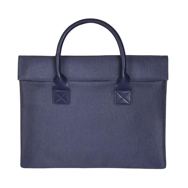 Universal 15.4 Soft Handle Laptop Bag for Macbook Samsung Sony Dell Alienware Chuwi Asus Hp - Portable & Wearable - Navy Blue