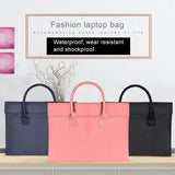 Universal 15.4 Soft Handle Laptop Bag for Macbook Samsung Sony Dell Alienware Chuwi Asus Hp - Portable & Wearable - Navy Blue