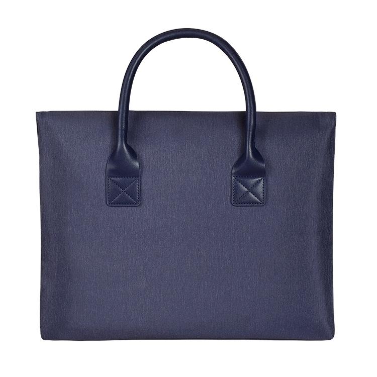 Universal 15.4 Soft Handle Laptop Bag for Macbook Samsung Sony Dell Alienware Chuwi Asus Hp - Portable & Wearable - Navy Blue