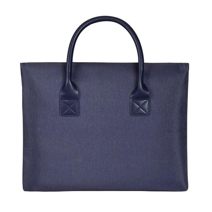 Universal 15.4 Soft Handle Laptop Bag for Macbook Samsung Sony Dell Alienware Chuwi Asus Hp - Portable & Wearable - Navy Blue