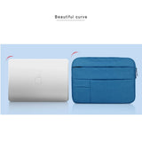 Portable Oxford Cloth Laptop Bag for 12 Devices - Multiple Pockets - Navy