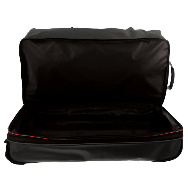 140L Pierre Cardin Trolley Bag Medium Soft Travel Luggage Wheeled Duffle - Black
