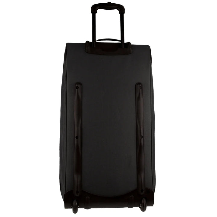 140L Pierre Cardin Trolley Bag Medium Soft Travel Luggage Wheeled Duffle - Black