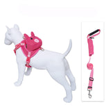Ondoing Pet Saddle Bag Dog Harness Backpack Hiking Traveling Outdoor Bags Cute Costume (Yellow duck bag with leash set)M