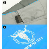 Outdoor Camping Envelope Sleeping Bag Thermal Tent Hiking Winter Single -15C - blue