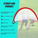 Portable Kids Soccer Goal Set with Cones