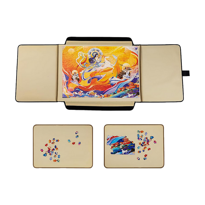 Portable Jigsaw 1000 Pieces Board Puzzle Storage Carry Safe Case Carrier