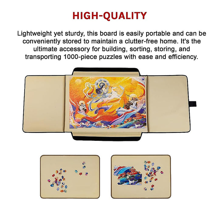 Portable Jigsaw 1000 Pieces Board Puzzle Storage Carry Safe Case Carrier