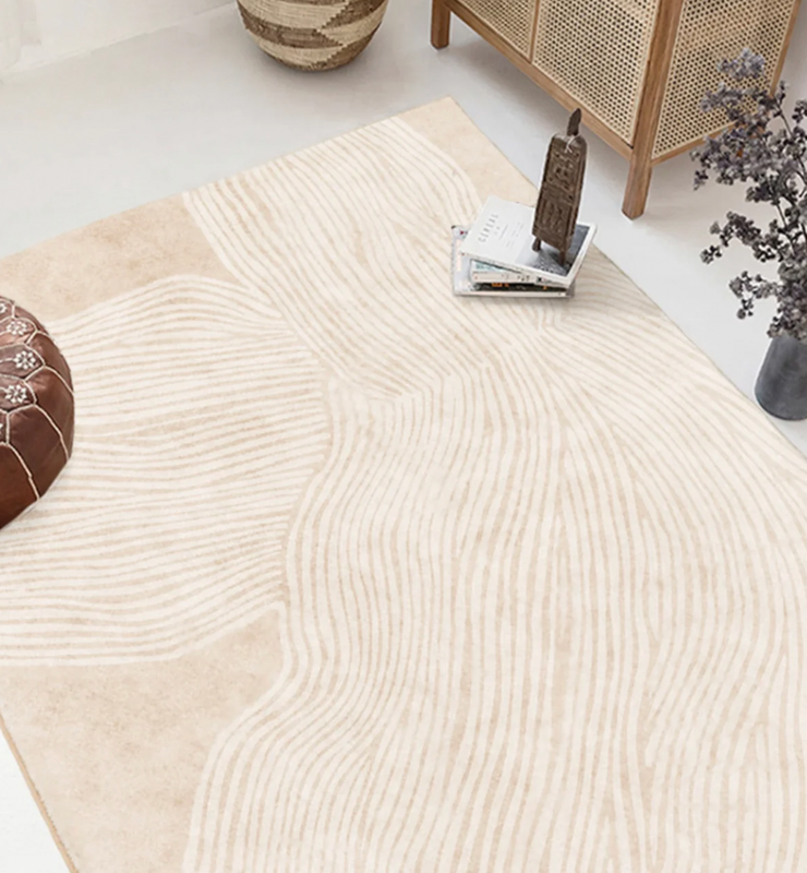 White Imitation Cashmere Rug 160cm＊240cm