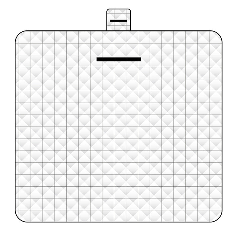 Thickened Waterproof Picnic Blanket - Portable Outdoor Beach Mat for Camping and Hiking 150*200cm(White plaid)