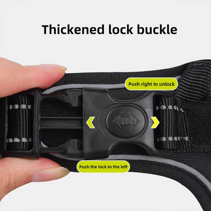 Size S Purple Reflective No-Pull Dog Harness - Adjustable & Durable for Large Breeds, Anti-Escape Design