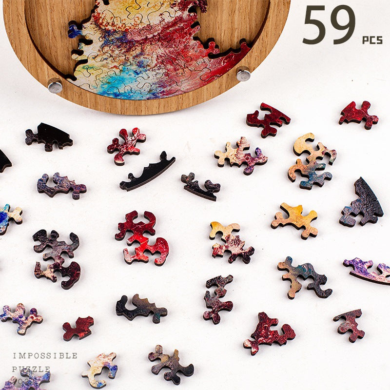 Pluto Wooden Puzzle - 59 Piece Solar System Jigsaw