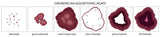 Red Algorithmic Agate Jigsaw Puzzle - 164 Unique Wooden Pieces