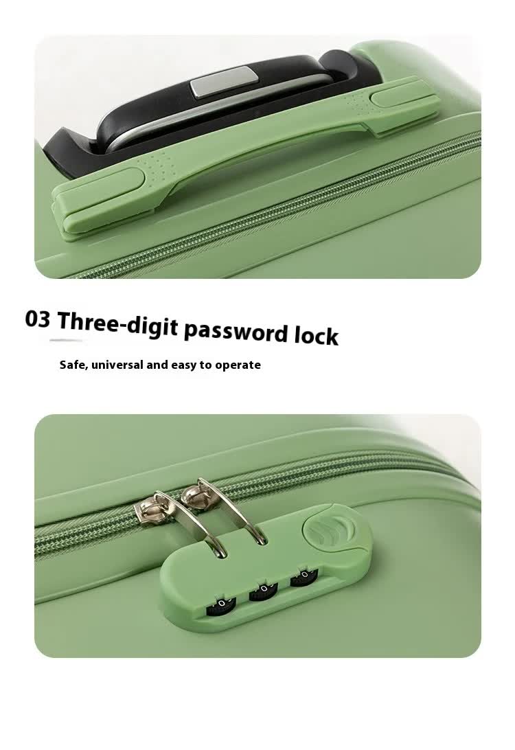 Khaki Compact 18-Inch Carry-On Suitcase | Lightweight ABS Hardside Spinner Luggage