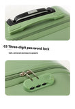 Khaki Compact 18-Inch Carry-On Suitcase | Lightweight ABS Hardside Spinner Luggage