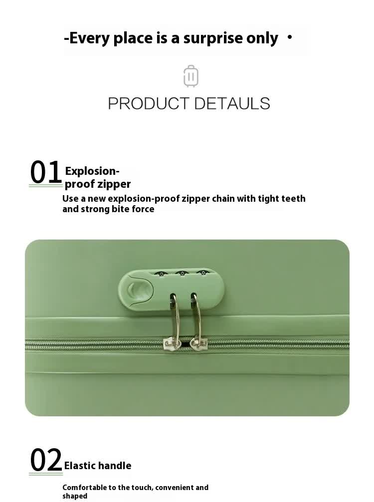 Light Blue Compact 18-Inch Carry-On Suitcase | Lightweight ABS Hardside Spinner Luggage