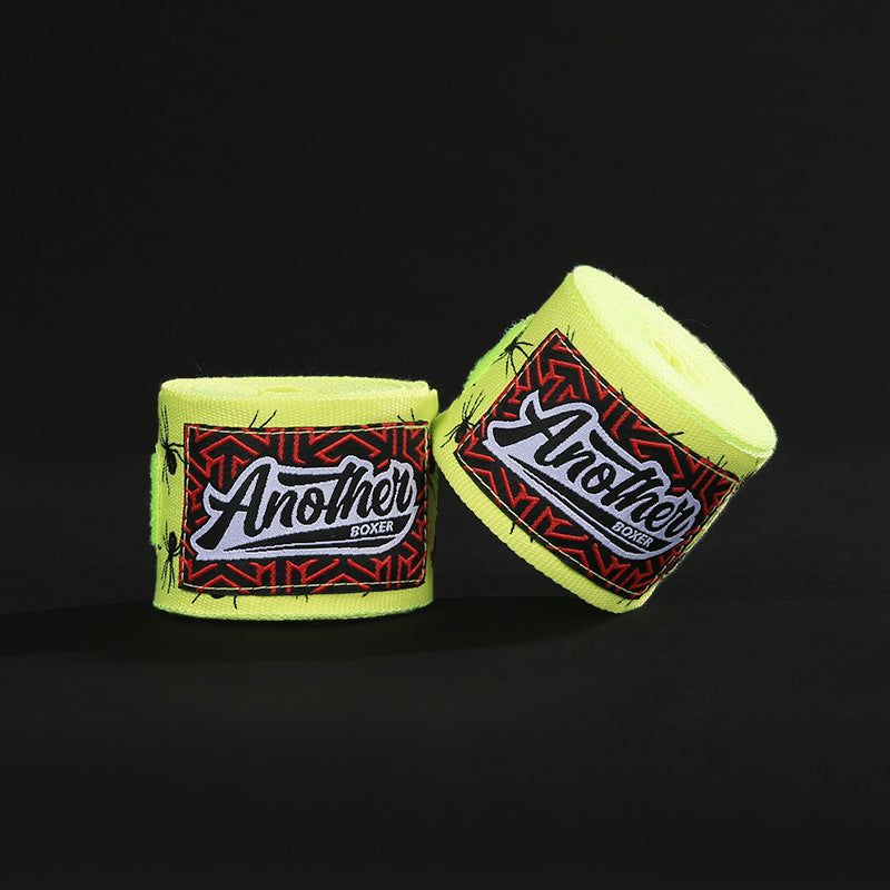 Light Green Spider Pro Grade 5m Boxing Hand Wraps - Printed Elastic Bandages for Training & Combat Sports (1 Pair)