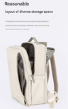 Purple Slim Minimalist Laptop Backpack - Shockproof & Anti-Theft Design, Travel-Friendly with Luggage Strap, Water-Resistant