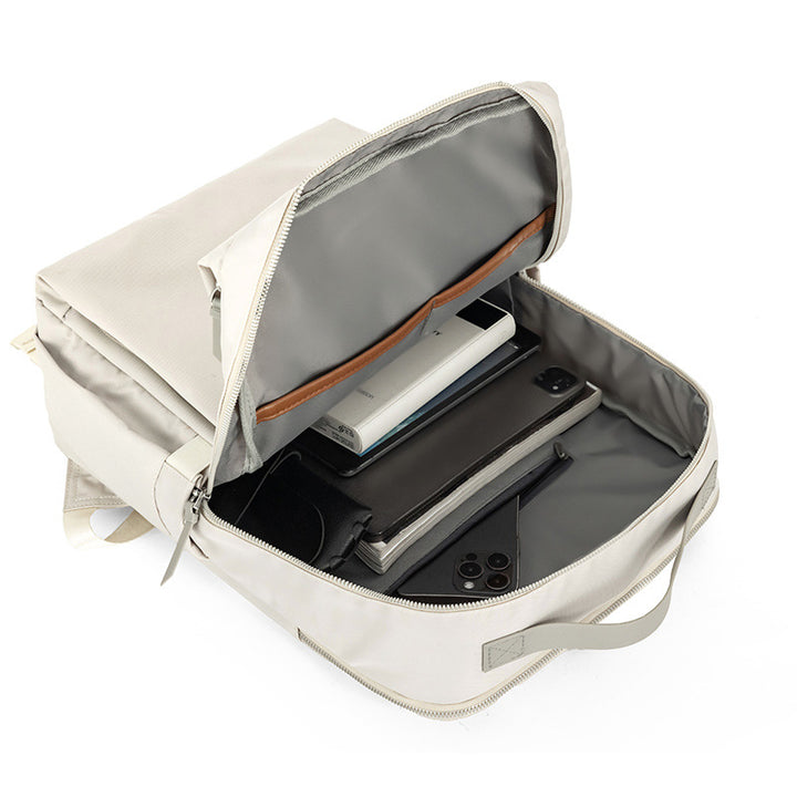 Pink Slim Minimalist Laptop Backpack - Shockproof & Anti-Theft Design, Travel-Friendly with Luggage Strap, Water-Resistant